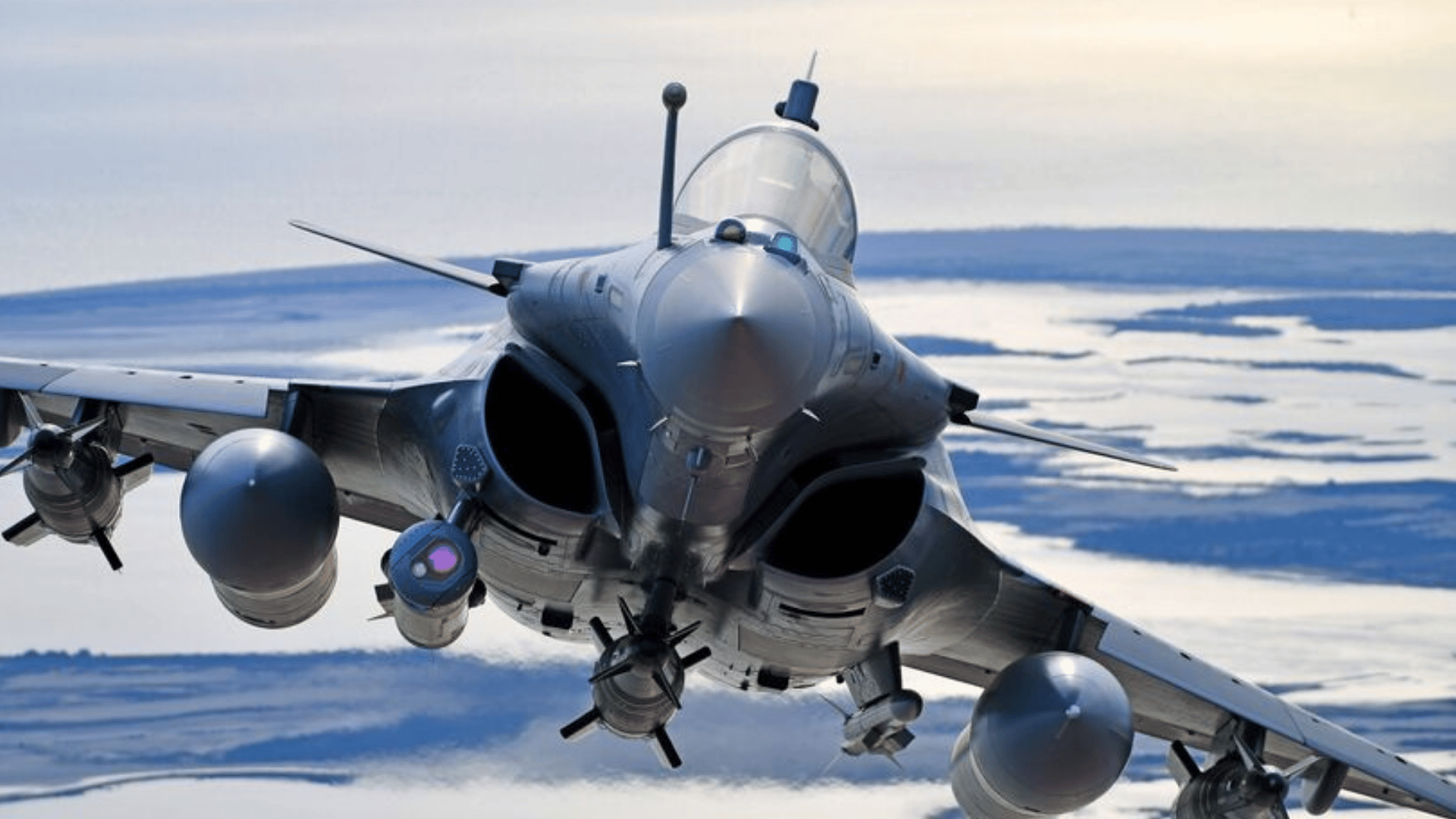 Avion de chasse en vol